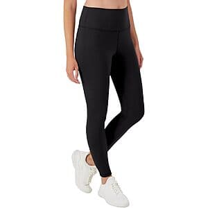Hanes Women's Moves 7/8 Soft Leggings w/ Pocket (Black, 25" Inseam) $8.80
