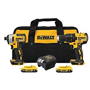 DEWALT 20V MAX Brushless Cordless Drill & Impact Driver Combo Kit $152.10 + Free S&H