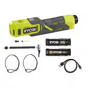 RYOBI USB Lithium High Pressure Inflator Kit w/ 2x 2Ah USB Lithium Battery $40 + Free Shipping