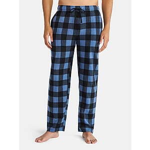 Holiday Time Men's Rolled Sleep Pants w/ Pockets (Various Colors) $5 + Free Store Pickup