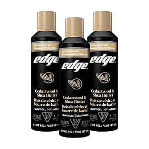 Select Accounts: 3-Pk 7oz. Men's Edge Shaving Gel (Cedarwood & Shea Butter) $8.25 w/ S&S