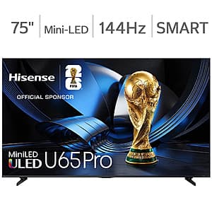 Costco Members: 75" Hisense U65 Pro 4K ULED MiniLED Smart TV + 5-Yr Warranty $750 + Free Delivery