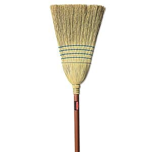 Rubbermaid Commercial Products Heavy-Duty Corn Broom w/ 1-1/8" Wood Handle $15