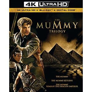 The Mummy Trilogy (4K Ultra HD + Blu-ray + Digital) $19.50
