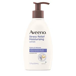 Select Accounts: 12-Oz Aveeno Stress Relief Moisturizing Body Lotion (Lavender) $4.45 w/ S&S