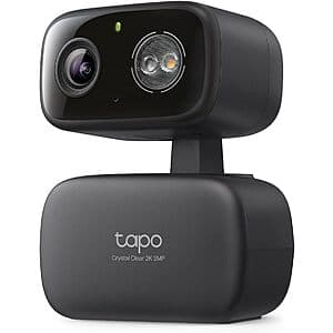 Tapo C217 2K Indoor/Outdoor Pan/Tilt Wired Security Camera (Black) $25.20