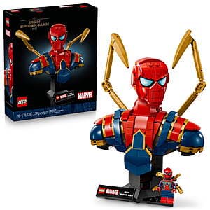 379-Pc LEGO Marvel Iron Spider-Man Bust Collectible (76326) $48 + Free S&H