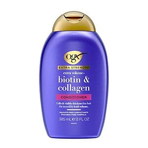 Select Accounts: 13-Oz OGX Extra Strength Biotin & Collagen Conditioner $2.70 w/ S&S