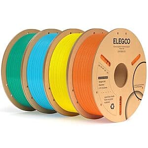 4-Ct 1Kg ELEGOO PLA Plus 1.75mm 3D Printer Filament Spool Bundles (Various) $40 + Free Shipping