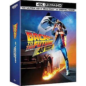 Back to the Future: The 40th Anniversary Trilogy (4K Ultra HD + Blu-ray + Digital 4K) $30