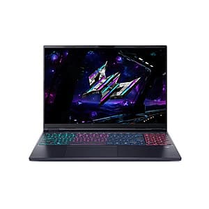 Refurb Acer Laptop: 16" OLED 1600p 240Hz, Ultra 9 275HX, RTX 5070 Ti, 32GB RAM $1636 + Free S&H