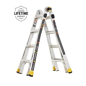 Gorilla Ladders 18' Reach MPXA Aluminum Multi-Position Ladder (300-lbs Capacity) $89 + Free Store Pickup