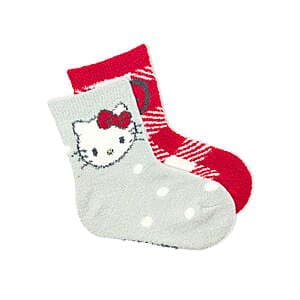 2-pk Boys & Girls Cozy Socks (Hello Kitty, Pokemon, Sonic, Spiderman & More) $2.50