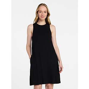 Time and Tru Women’s Sleeveless Knit Swing Dress (Select Sizes & Colors) from $6.15