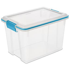 20-Quart Sterilite Clear Weather-Resistant Storage Bin w/ Gasket & Latches $6.95