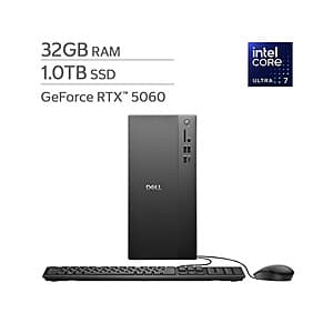 Costco Members: Dell Desktop: Ultra 7 265F, RTX 5060, 32GB RAM, 1TB SSD $1315