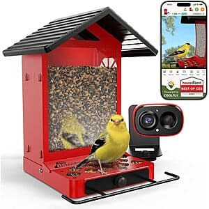 Prime Members: RichBird Smart Solar Metal Bird Feeder w/ Camera & Night Vision $25 + Free S&H