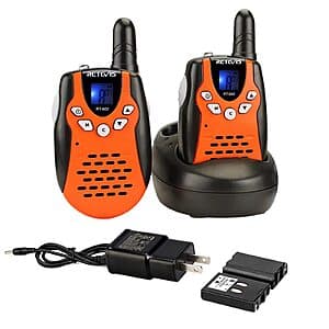 2-Pack RETEVIS RT602 Rechargeable Kids Walkie Talkies w/ Battery Charger $9.10