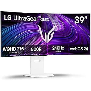 39" UltraGear 3440x1440 WQHD 240Hz OLED 0.03ms 800R Curved Monitor $784 + Free Shipping