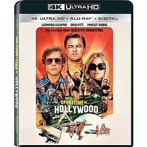 Once Upon A Time in Hollywood (4K UHD + Blu-ray + Digital) $12.10