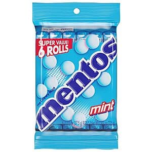6-Count 1.32-Oz Mentos Chewy Candy Rolls (Mint) $3.30 w/ Subscribe & Save