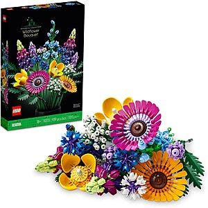 939-Piece LEGO Icons Botanical Collection Wildflower Bouquet Building Set $35 + Free Shipping