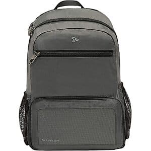 Prime Members: 18.5L Travelon Anti-Theft Active Packable Backpack (Charcoal) $21.20 + Free S&H