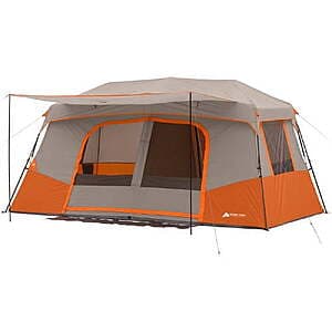 Ozark Trail 11-Person 14'x14' Family Camping Cabin Tent w/ Private Room (Orange) $119 + Free S&H