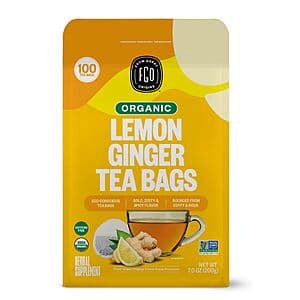 100-Count FGO Organic Lemon Ginger Tea Bags $8.55 w/ Subscribe & Save