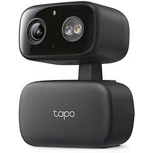 Tapo 1080p Pan/Tilt Indoor/Outdoor Security Camera w/ Motion Track & Night Vision $25