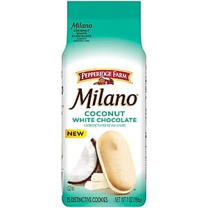 7-Oz Pepperidge Farm Milano Cookies (Coconut White Chocolate) $1.90 w/ Subscribe & Save