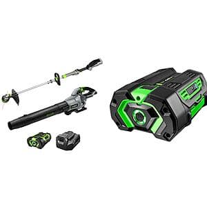 EGO POWER+ String Trimmer & Leaf Blower w/ 5Ah & 2.5Ah Batteries + Charger $349 + Free S&H