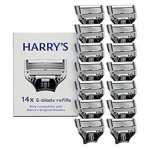 Select Accounts: 14-Ct Harry's 5-Blade Men's Razor Blade Refill Cartridges $12.50 w/ S&S