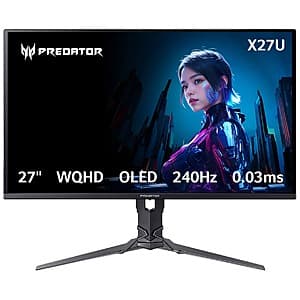 Costco Members: 26.5" Acer Predator X27U 2K OLED Gaming Monitor $300 + Free S&H