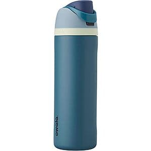 24-Oz Owala FreeSip Insulated Stainless Steel Water Bottle w/ Straw $24 & More