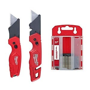 2-Piece Milwaukee Fastback Folding Utility Knife Set + 50-Pack Utility Blades $20 + Free Shipping
