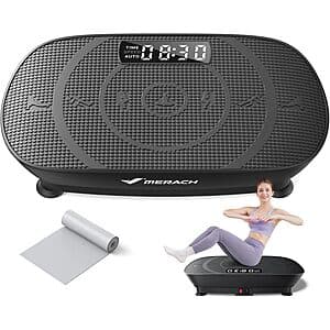 MERACH Pro Vibration Plate Exercise Machine (400lb Capacity) $49.50 + Free S&H