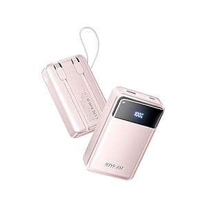 JOYFAR 30,000mAh 65W Laptop Travel Powerbank w/ Built-in Cables: 1-Pk $20, 2-Pk $35 + Free Shipping w/ Prime