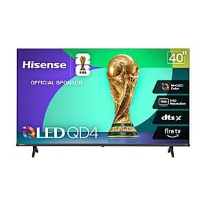 40" Hisense Hi-QLED FHD 60Hz Smart Fire TV (40QD4QF, 2025) $168 + Free S&H