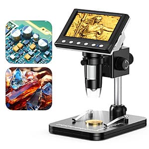 Hayve 4.3'' 1000X Digital Microscope w/ 1080P Video $17 + Free Shipping