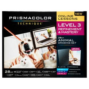 28-Piece Prismacolor Technique Animal Drawing Set (Level 3) $6.85
