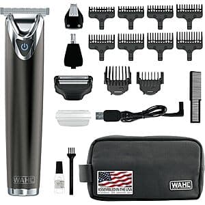 Wahl Stainless Steel Lithium Ion 2.0+ Rechargeable Beard Trimmer Kit (Slate) $48.65 + Free Shipping