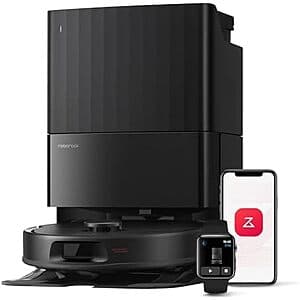 Roborock Qrevo Series robot vacuum and mop model QV 35A available in black and white color options.