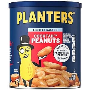16-Oz Planters Cocktail Peanuts (Lightly Salted) $2.35 w/ S&S