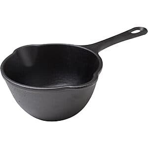 Victoria 0.5-Quart Cast Iron Small Saucepan (Black) $10