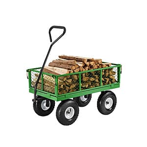 VEVOR Steel Garden Cart w/ 680-Lb Load Capacity $55.70 + Free S&H