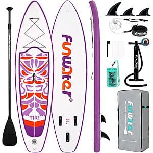 10'6" x 33" FunWater Inflatable Stand Up Paddle Board w/ Paddle, Pump, & More from $84 + Free S&H
