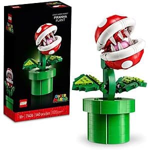 540-Pc LEGO Super Mario Piranha Plant Building Set $42 + Free S&H