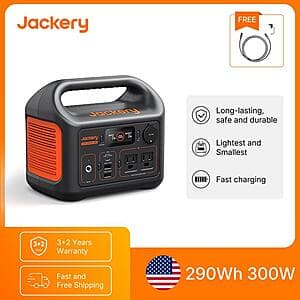 Jackery Explorer 300 290Wh LiFePO4 300W Power Station $131.80 + Free S&H
