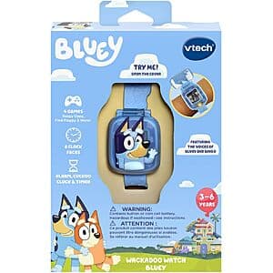 VTech Wackadoo Interactive Learning Watch (Bluey) $8.50